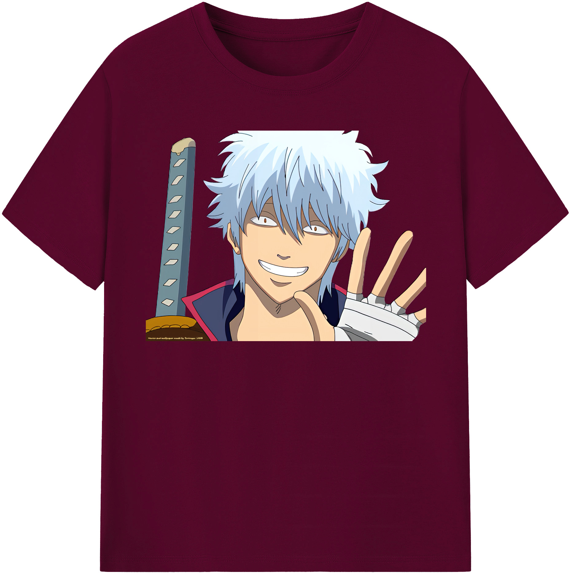 （画像用） ぎんたま 坂田銀時（さかたぎんとき） 神楽 志村新八（しむら しんぱち） GINTAMA Sakata Gintoki Kagura Shimura Shinpachi レディースカジュアルプリントTシャツ（綿100％）